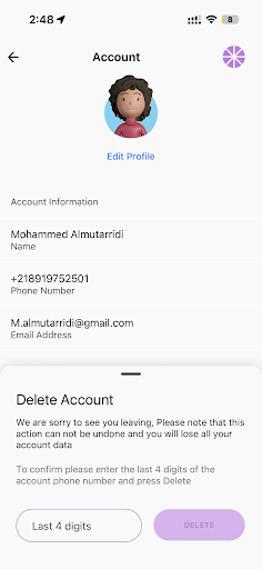 Step 3 - Confirm Deletion